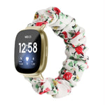 Cinturino universale in tessuto con anello per capelli, For Fitbit Versa 4 / Sense 2