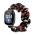 Cinturino universale in tessuto con anello per capelli, For Fitbit Versa 4 / Sense 2