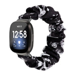 Cinturino universale in tessuto con anello per capelli, For Fitbit Versa 4 / Sense 2