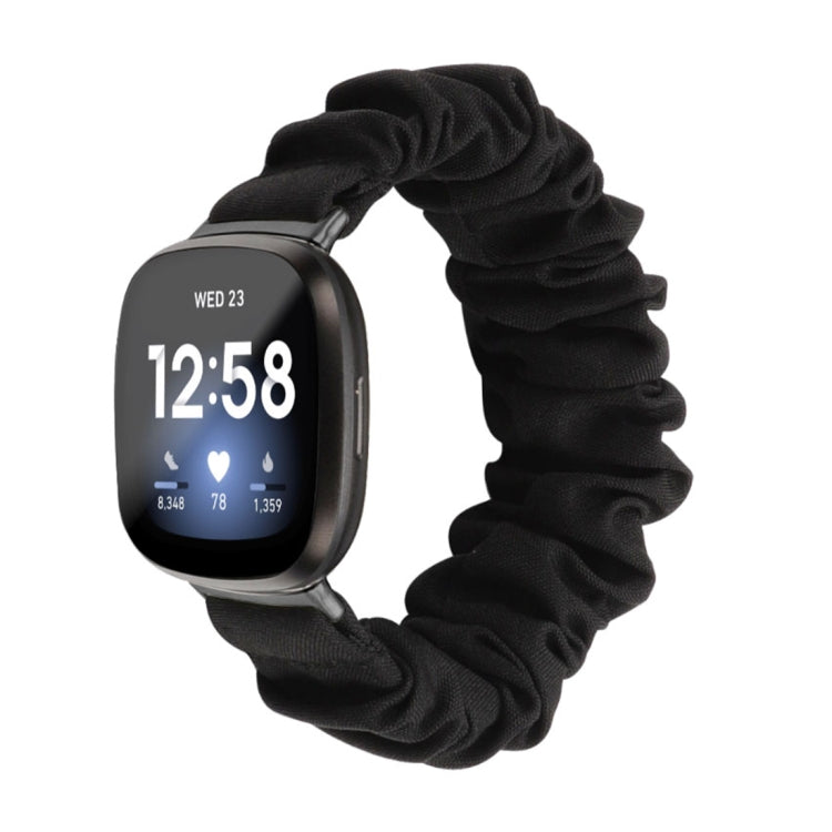 Cinturino universale in tessuto con anello per capelli, For Fitbit Versa 4 / Sense 2