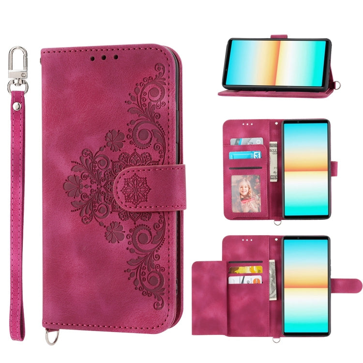 Custodia per telefono in pelle con portafoglio in rilievo con fiori al tatto, For Sony Xperia 10 IV, For Sony Xperia 1 IV, For Google Pixel 6, For Google Pixel 6 Pro