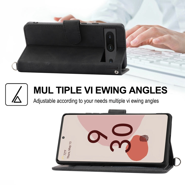 Custodia per telefono in pelle con portafoglio in rilievo con fiori al tatto, For Google Pixel 6a, For Google Pixel 7 5G, For Google Pixel 7 Pro 5G