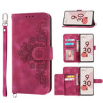 Custodia per telefono in pelle con portafoglio in rilievo con fiori al tatto, For Google Pixel 6a, For Google Pixel 7 5G, For Google Pixel 7 Pro 5G