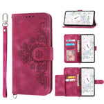 Custodia per telefono in pelle con portafoglio in rilievo con fiori al tatto, For Google Pixel 6a, For Google Pixel 7 5G, For Google Pixel 7 Pro 5G