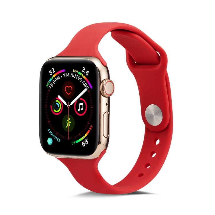 Cinturino da polso di ricambio in silicone sottile, For Apple Watch 5/4 44mm & 3/2/1 42mm