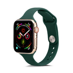 Cinturino da polso di ricambio in silicone sottile, For Apple Watch 5/4 44mm & 3/2/1 42mm
