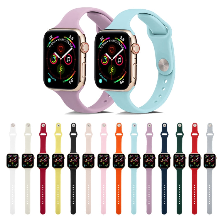 Cinturino da polso di ricambio in silicone sottile, For Apple Watch 5/4 44mm & 3/2/1 42mm
