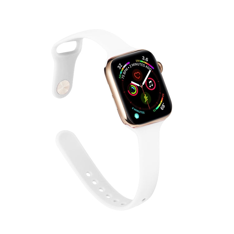 Cinturino da polso di ricambio in silicone sottile, For Apple Watch 5/4 40mm & 3/2/1 38mm