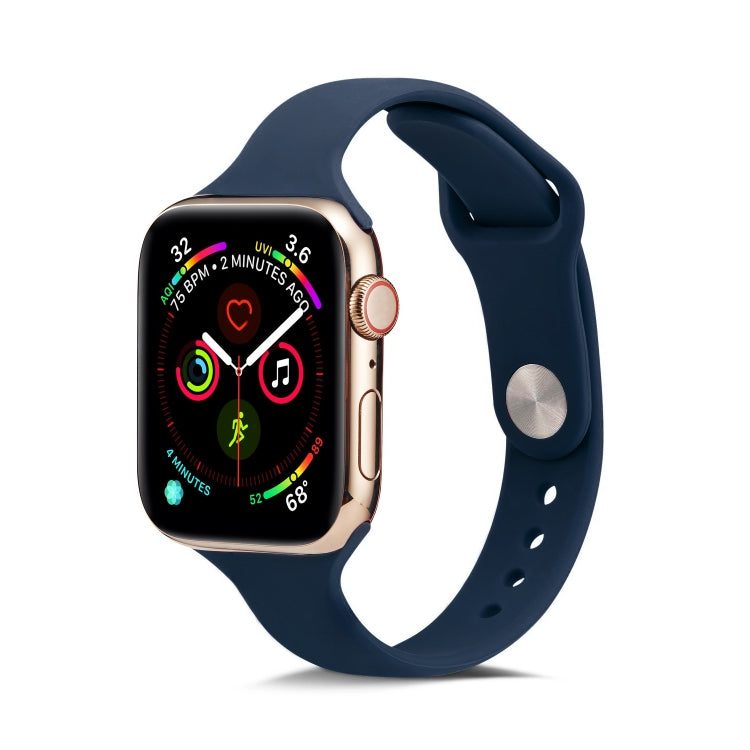 Cinturino da polso di ricambio in silicone sottile, For Apple Watch 5/4 40mm & 3/2/1 38mm