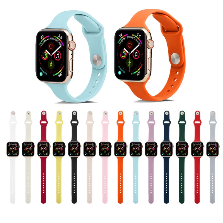 Cinturino da polso di ricambio in silicone sottile, For Apple Watch 5/4 40mm & 3/2/1 38mm