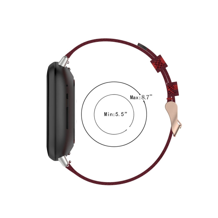 Cinturino nylon intrecciato per Fitbit Versa 4 e Sense 2