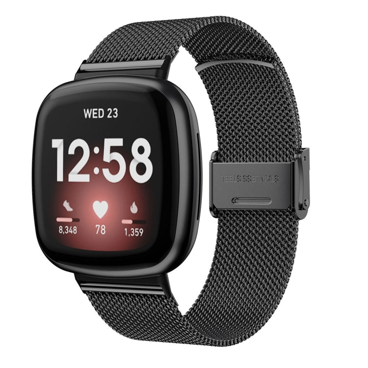 Cinturino per orologio con fibbia in metallo universale in acciaio inossidabile, For Fitbit Versa 4 / Sense 2