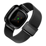 Cinturino per orologio con fibbia in metallo universale in acciaio inossidabile, For Fitbit Versa 4 / Sense 2
