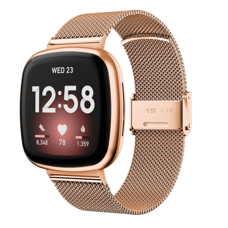Cinturino per orologio con fibbia in metallo universale in acciaio inossidabile, For Fitbit Versa 4 / Sense 2
