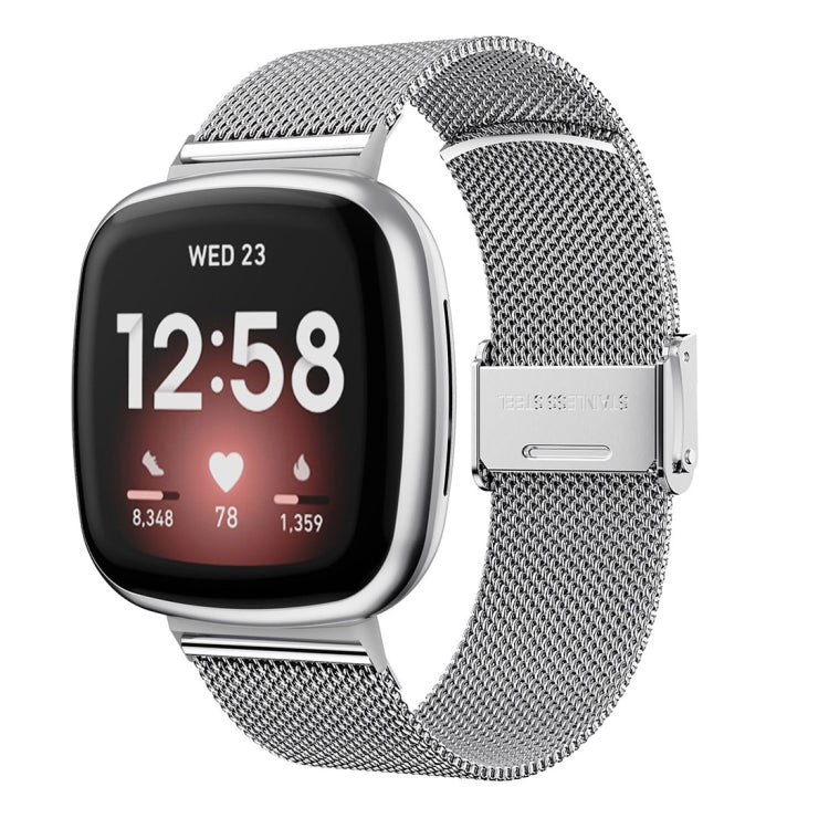 Cinturino per orologio con fibbia in metallo universale in acciaio inossidabile, For Fitbit Versa 4 / Sense 2