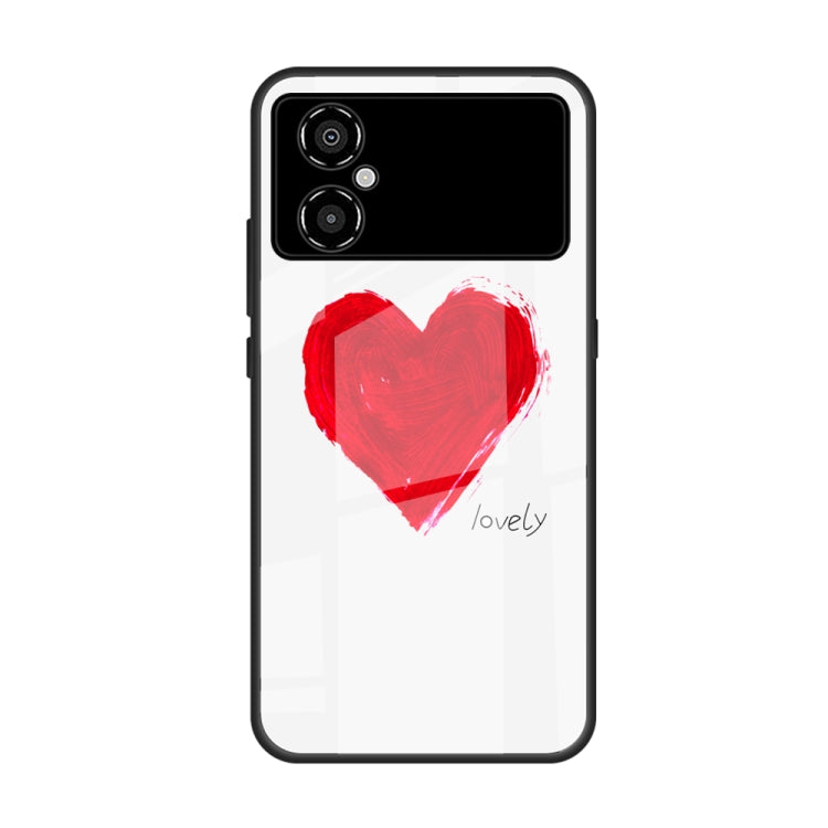 Custodia per telefono in vetro verniciato colorato, For Xiaomi Poco M4