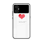 Custodia per telefono in vetro verniciato colorato, For Xiaomi Poco M4
