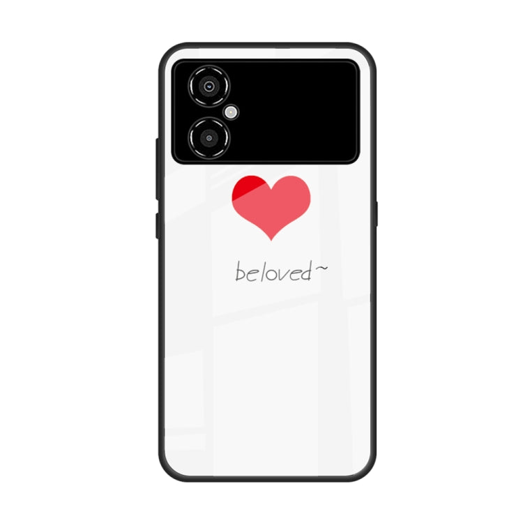 Custodia per telefono in vetro verniciato colorato, For Xiaomi Poco M4