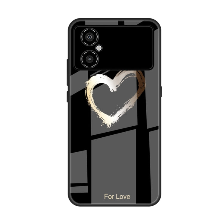 Custodia per telefono in vetro verniciato colorato, For Xiaomi Poco M4