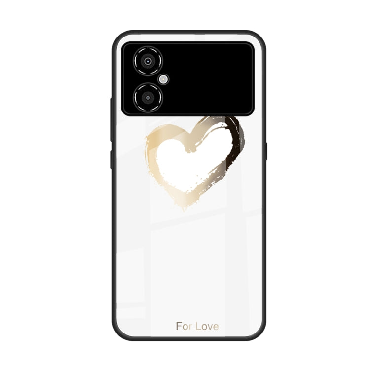 Custodia per telefono in vetro verniciato colorato, For Xiaomi Poco M4