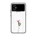Custodia per telefono in vetro verniciato colorato, For Xiaomi Poco M4