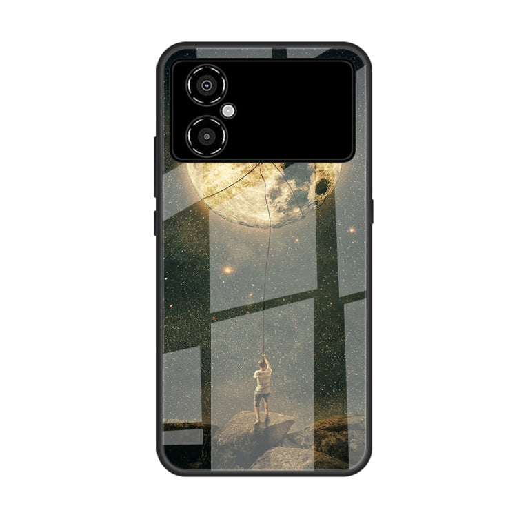 Custodia per telefono in vetro verniciato colorato, For Xiaomi Poco M4