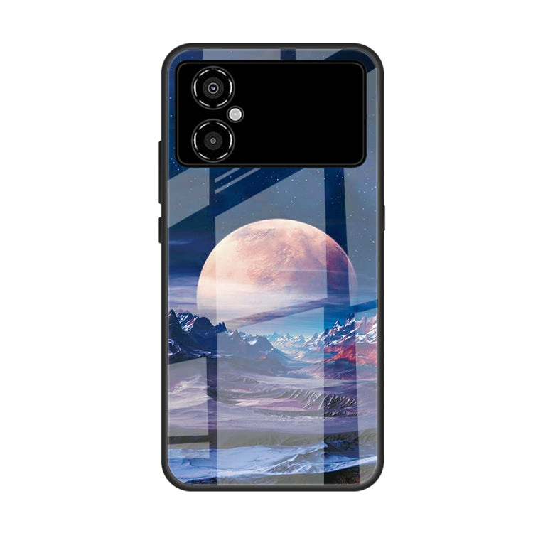 Custodia per telefono in vetro verniciato colorato, For Xiaomi Poco M4