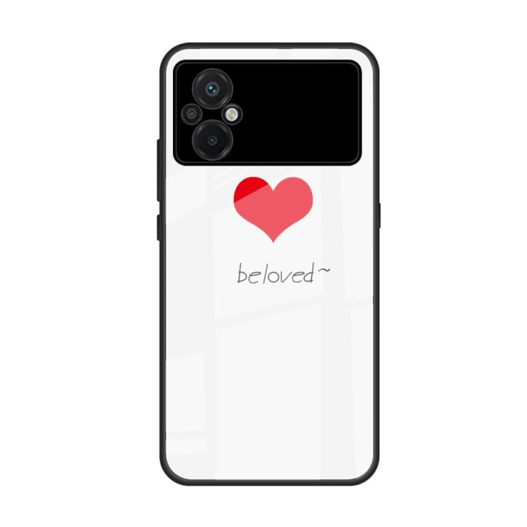 Custodia per telefono in vetro verniciato colorato, For Xiaomi Poco M5