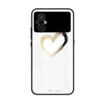 Custodia per telefono in vetro verniciato colorato, For Xiaomi Poco M5