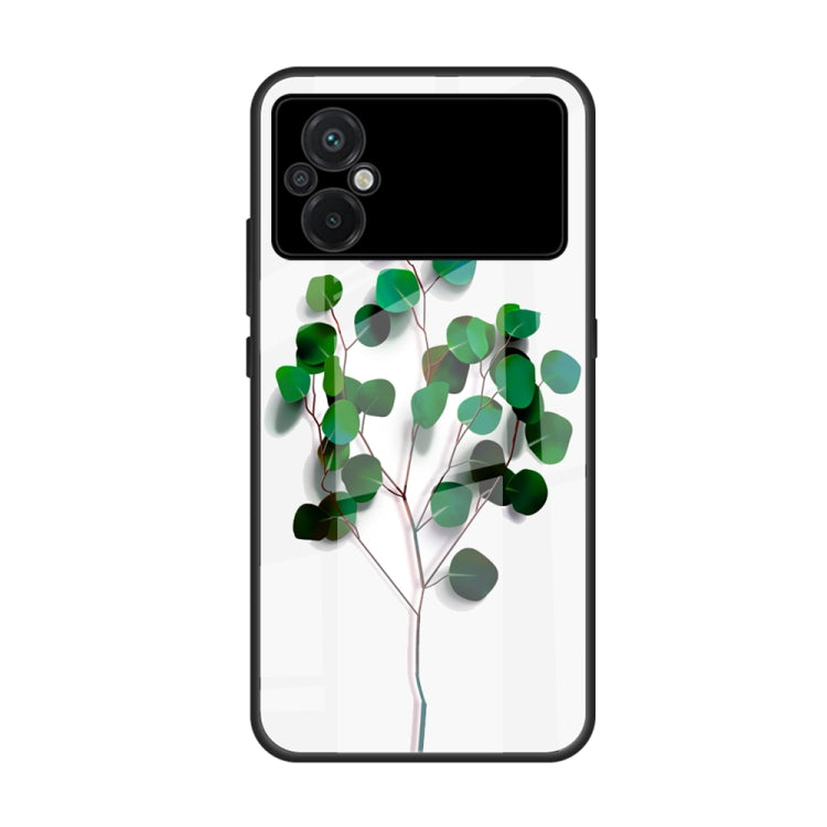 Custodia per telefono in vetro verniciato colorato, For Xiaomi Poco M5