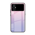 Custodia per telefono in vetro verniciato colorato, For Xiaomi Poco M5