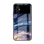 Custodia per telefono in vetro verniciato colorato, For Xiaomi Poco M5