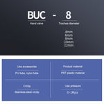 Valvola Manuale LAIZE Raccordo Pneumatico Raccordo Rapido, BUC-4, BUC-6, BUC-8, BUC-10, BUC-12, HVFF-4, HVFF-6, HVFF-8, HVFF-10, HVFF-12