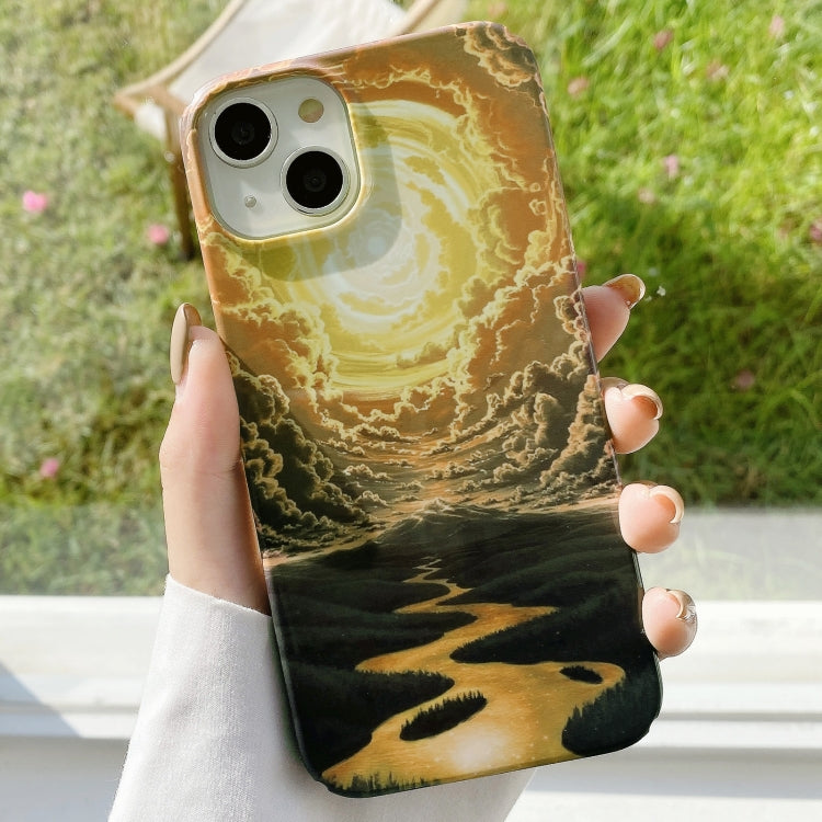 Cassa del telefono del PC del bastone dell'acqua di verniciatura, For iPhone 14 Pro Max, For iPhone 13, For iPhone 13 Pro