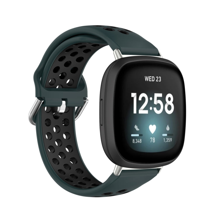 Cinturino in silicone bicolore, For Fitbit Versa 4 / Sense 2