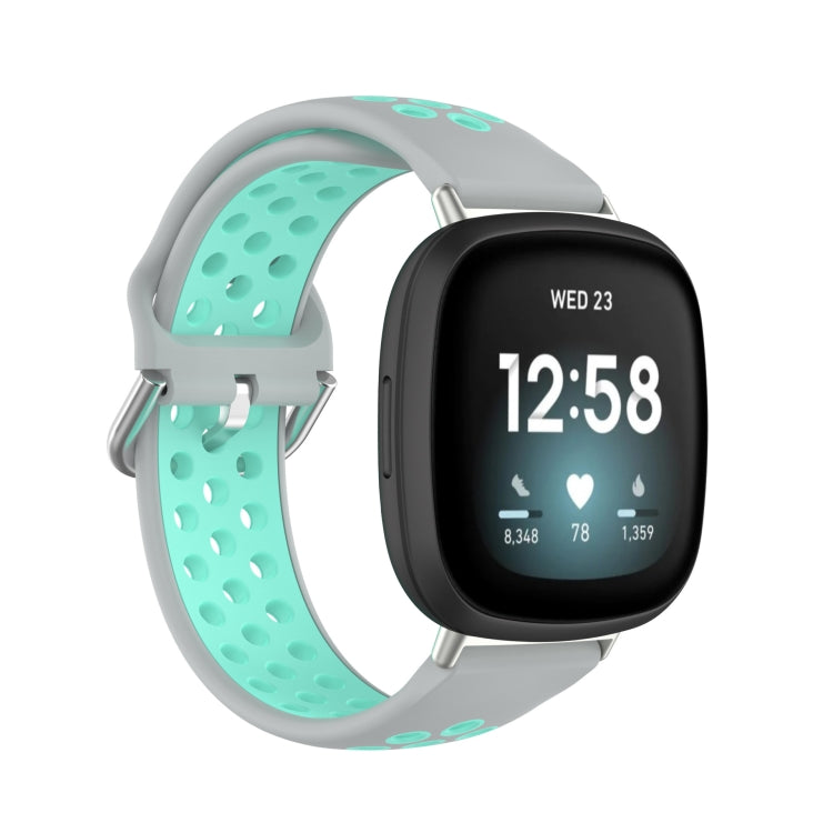 Cinturino in silicone bicolore, For Fitbit Versa 4 / Sense 2