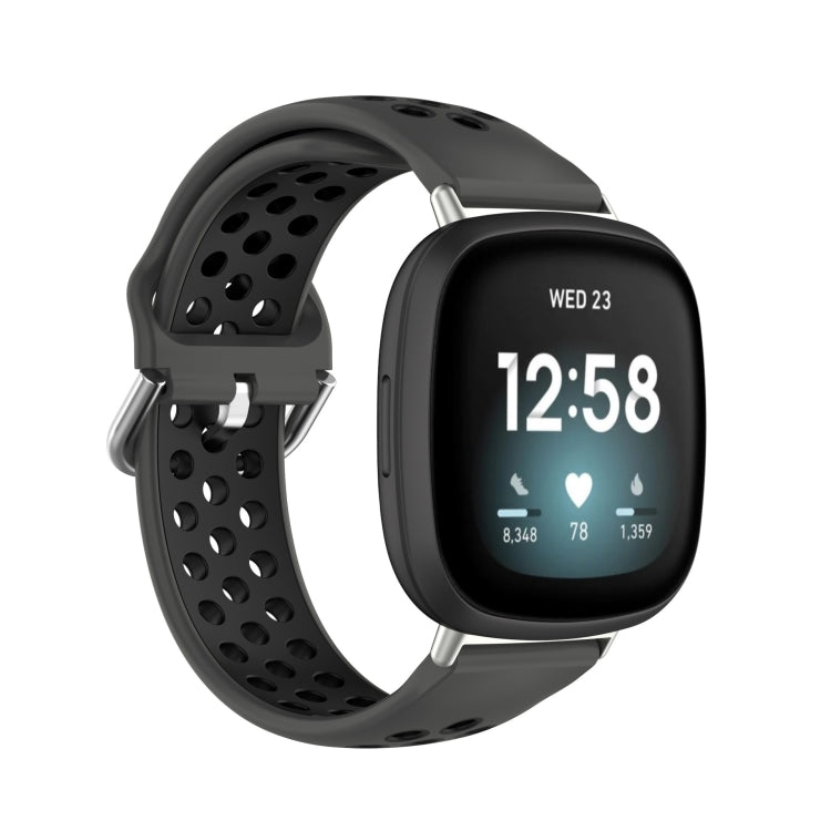 Cinturino in silicone bicolore, For Fitbit Versa 4 / Sense 2