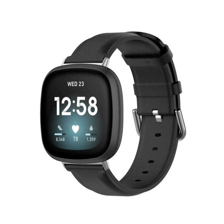 Cinturino in vera pelle, For Fitbit Versa 4 / Sense 2