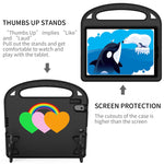 Custodia per tablet Love Small Palm Holder EVA, For iPad Air / Air 2 / 9.7 2017 / 9.7 2018, For iPad Air 2022/ 2020 10.9, For Lenovo Tab B10 10.1 2020, For Huawei MediaPad T5 10, For Lenovo Tab P10 TB-X706