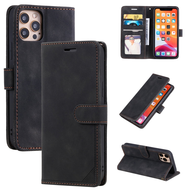 Custodia per telefono in pelle con vibrazione orizzontale con spazzola antifurto Skin Feel, For iPhone 14, For iPhone 14 Plus, For iPhone 14 Pro, For iPhone 14 Pro Max