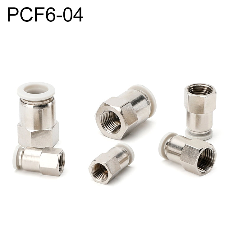 LAIZE 10pcs filettatura femmina diritto pneumatico connettore a montaggio rapido, PCF4-01 (10pcs), PCF4-02 (10pcs), PCF6-01 (10pcs), PCF6-02 (2pcs), PCF6-03 (2pcs), PCF6-04 (1pc), PCF8-01 (2pcs), PCF8-02 (2pcs), PCF8-03 (1pc), PCF8-04 (1pc)            ...