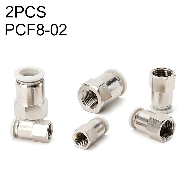 LAIZE 10pcs filettatura femmina diritto pneumatico connettore a montaggio rapido, PCF4-01 (10pcs), PCF4-02 (10pcs), PCF6-01 (10pcs), PCF6-02 (2pcs), PCF6-03 (2pcs), PCF6-04 (1pc), PCF8-01 (2pcs), PCF8-02 (2pcs), PCF8-03 (1pc), PCF8-04 (1pc)            ...