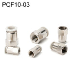 LAIZE 10pcs filettatura femmina diritto pneumatico connettore a montaggio rapido, PCF4-01 (10pcs), PCF4-02 (10pcs), PCF6-01 (10pcs), PCF6-02 (2pcs), PCF6-03 (2pcs), PCF6-04 (1pc), PCF8-01 (2pcs), PCF8-02 (2pcs), PCF8-03 (1pc), PCF8-04 (1pc)            ...