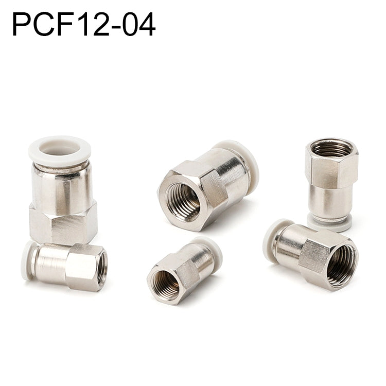 LAIZE 10pcs filettatura femmina diritto pneumatico connettore a montaggio rapido, PCF4-01 (10pcs), PCF4-02 (10pcs), PCF6-01 (10pcs), PCF6-02 (2pcs), PCF6-03 (2pcs), PCF6-04 (1pc), PCF8-01 (2pcs), PCF8-02 (2pcs), PCF8-03 (1pc), PCF8-04 (1pc)            ...
