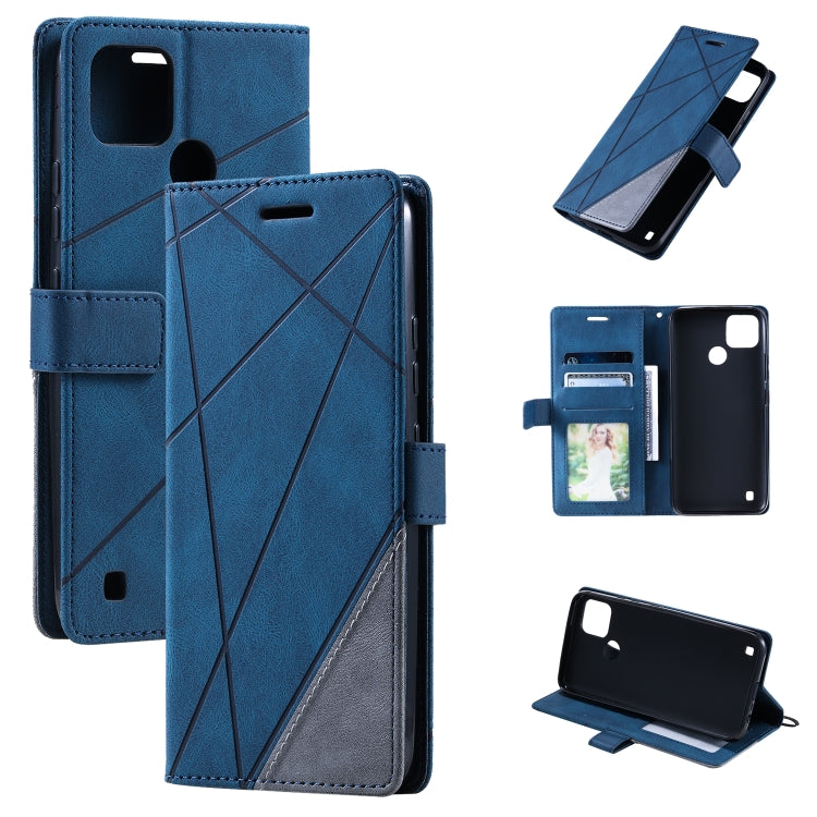 Custodia per telefono in pelle con giunture al tatto, For Samsung Galaxy A23 4G, For Realme C21Y, For Realme C31, For Realme C35
