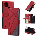 Custodia per telefono in pelle con giunture al tatto, For Samsung Galaxy A23 4G, For Realme C21Y, For Realme C31, For Realme C35