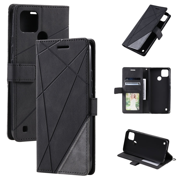 Custodia per telefono in pelle con giunture al tatto, For Samsung Galaxy A23 4G, For Realme C21Y, For Realme C31, For Realme C35