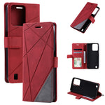 Custodia per telefono in pelle con giunture al tatto, For Samsung Galaxy A23 4G, For Realme C21Y, For Realme C31, For Realme C35