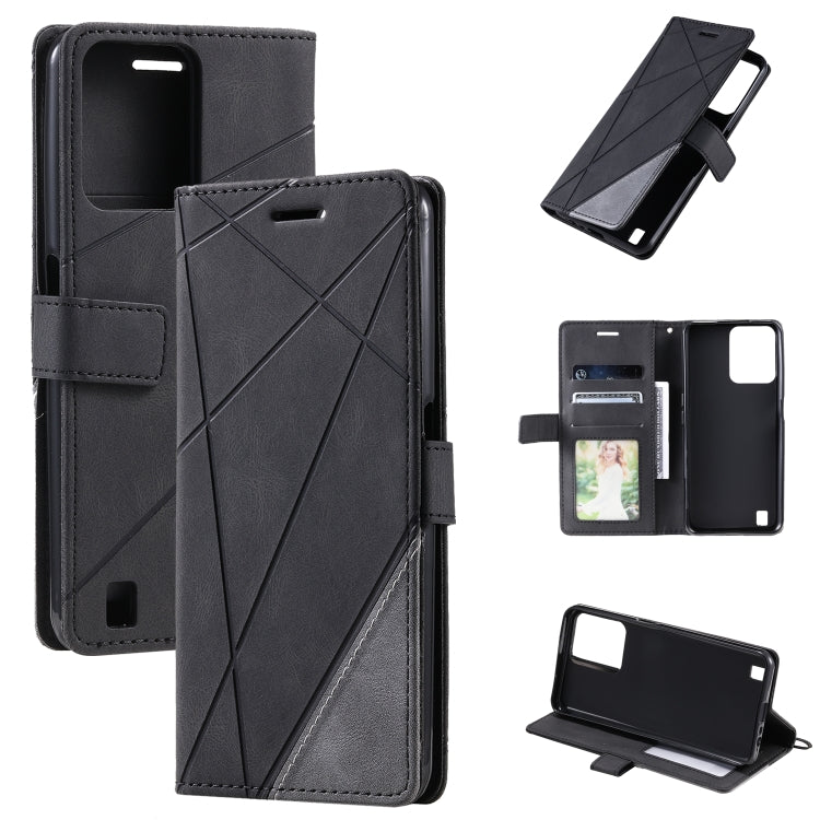 Custodia per telefono in pelle con giunture al tatto, For Samsung Galaxy A23 4G, For Realme C21Y, For Realme C31, For Realme C35