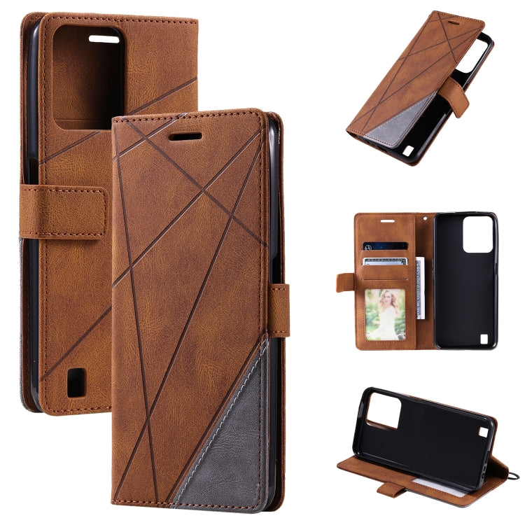 Custodia per telefono in pelle con giunture al tatto, For Samsung Galaxy A23 4G, For Realme C21Y, For Realme C31, For Realme C35